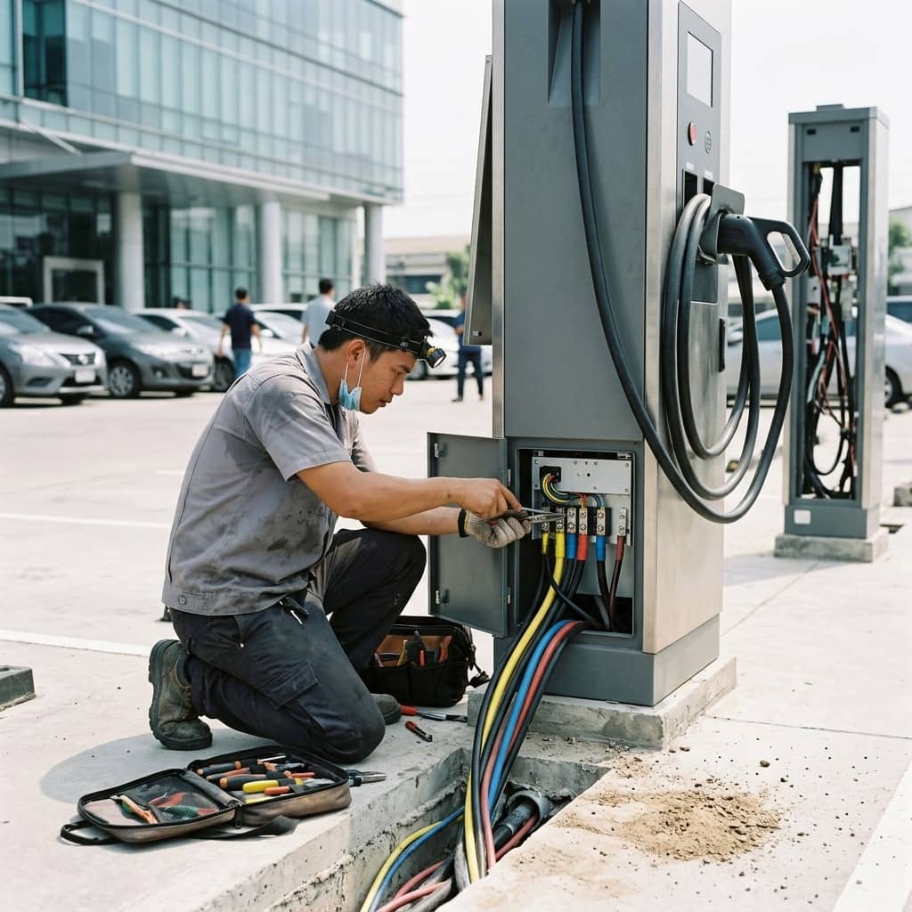 ติดตั้งระบบชาร์จรถยนต์ไฟฟ้า EV Charger - EV Charger Installation