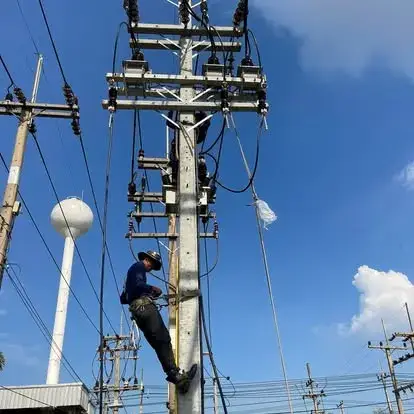 งานปักเสาติดตั้ง CT PT โครงการระบบ Solar นิคมโรจนะ — ภาพหน้างาน 1
