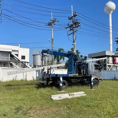 งานปักเสาติดตั้ง CT PT โครงการระบบ Solar นิคมโรจนะ — ภาพหน้างาน 2