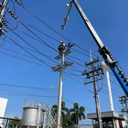 งานปักเสาติดตั้ง CT PT โครงการระบบ Solar นิคมโรจนะ — ภาพหน้างาน 5