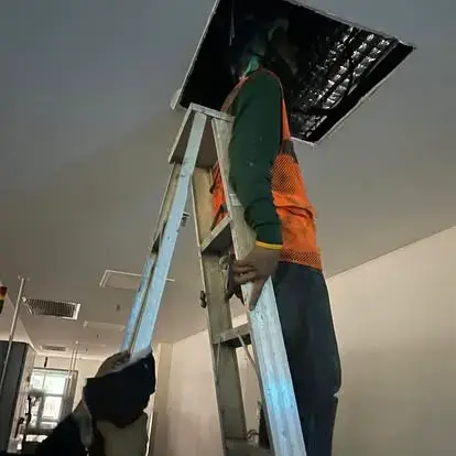 Installation Power plug & Air system — ภาพหน้างาน 4