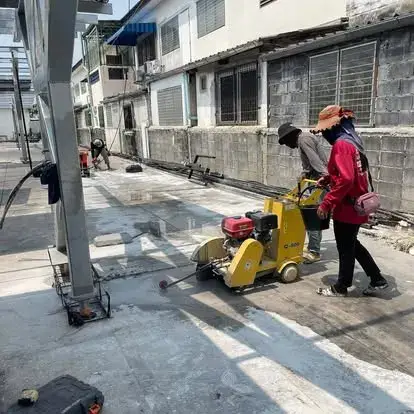 งานวางท่อ Underground ร้อยสายไฟ — ภาพหน้างาน 1