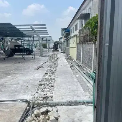 งานวางท่อ Underground ร้อยสายไฟ — ภาพหน้างาน 3