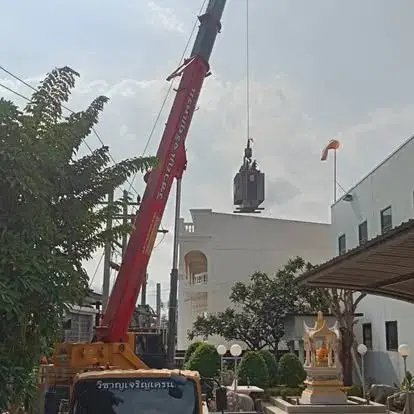 งานเปลี่ยนหม้อแปลง 315 kVA จ.สมุทรปราการ — ภาพหน้างาน 3