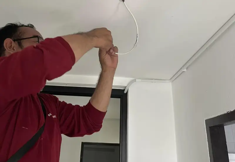 ติดตั้งระบบ CCTV และระบบไฟฟ้าภายใน Home Office — ภาพหน้างาน 1